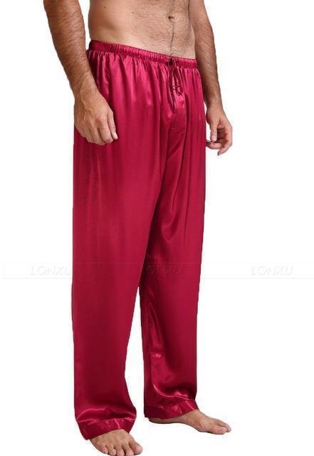 Not Too Easy Men Silk Pajama Pants - Pajama Pants - LeStyleParfait