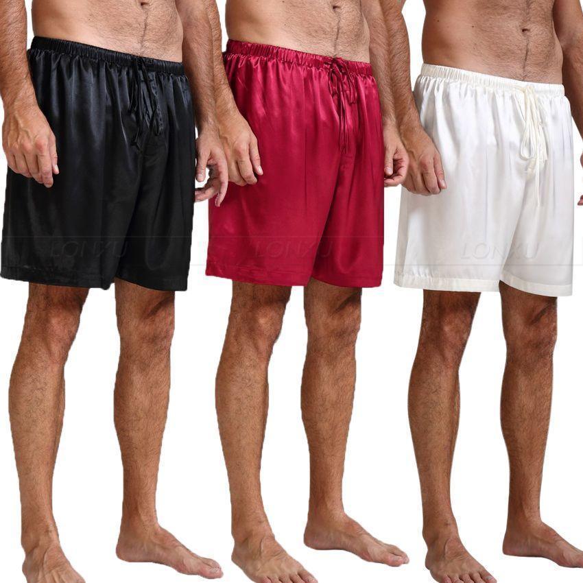 Off Track Men Silk Pajama Shorts - Pajama Shorts - LeStyleParfait