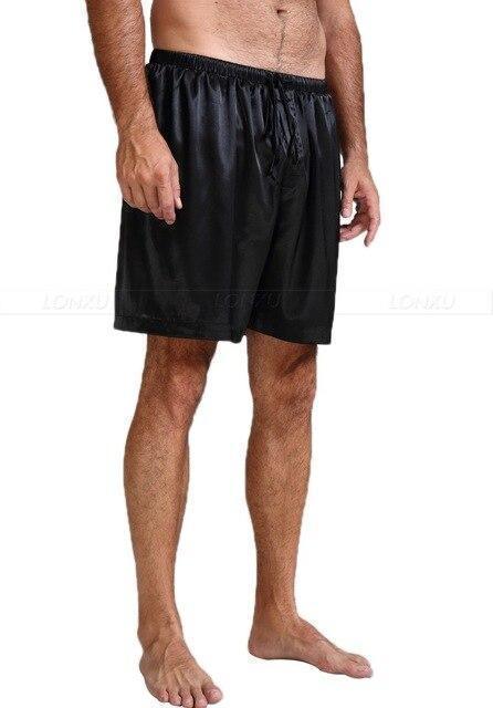 Off Track Men Silk Pajama Shorts - Pajama Shorts - LeStyleParfait