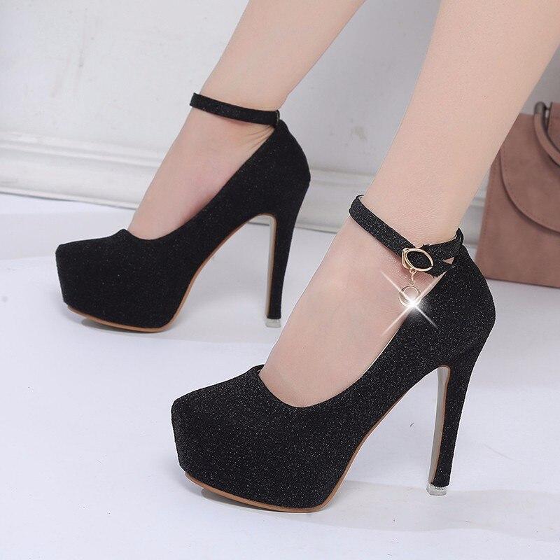 Black high discount heels for wedding