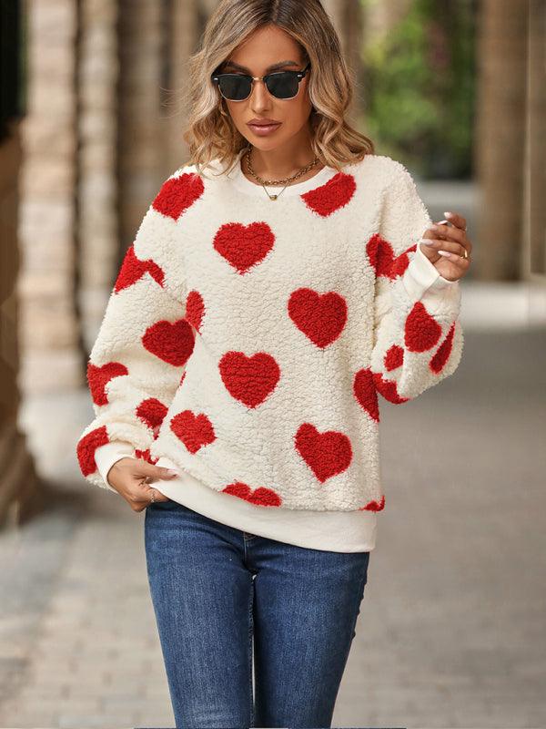 Plush Love Loose Women Sweatshirt - Women Sweatshirt - LeStyleParfait