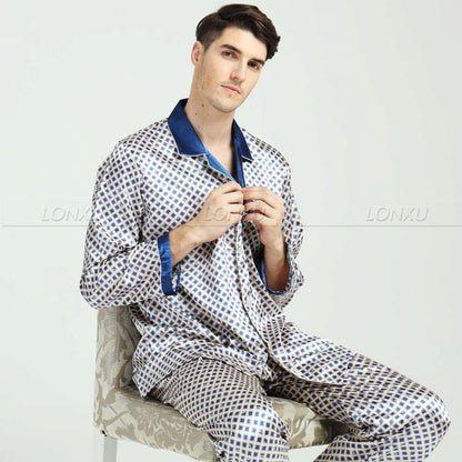 Polka Dot King Men Pajama Set - Pajama Pant Set - LeStyleParfait