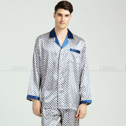 Polka Dot King Men Pajama Set - Pajama Pant Set - LeStyleParfait