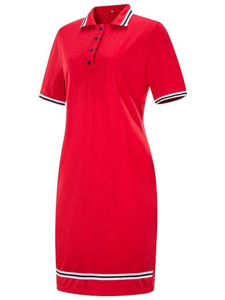 Polo Dress - Plus Size T-Shirt Dress - Dress - LeStyleParfait