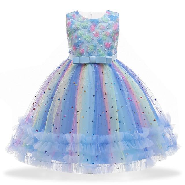 Princess Floral Dress For Girls - Girls Dresses - LeStyleParfait