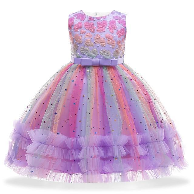 Princess Floral Dress For Girls - Girls Dresses - LeStyleParfait