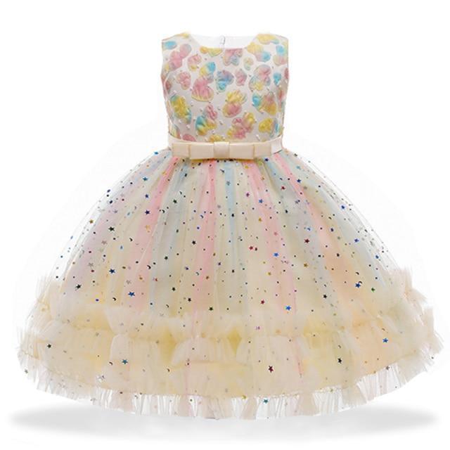 Princess Floral Dress For Girls - Girls Dresses - LeStyleParfait