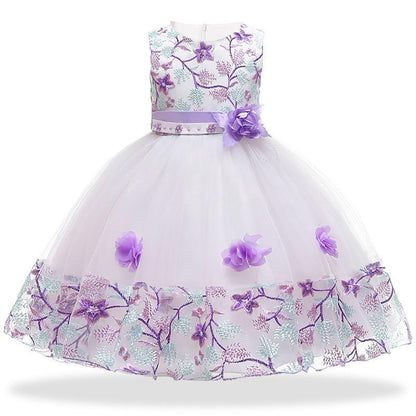 Princess Floral Dress For Girls - Girls Dresses - LeStyleParfait