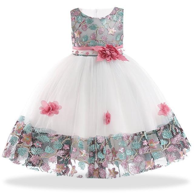 Princess Floral Dress For Girls - Girls Dresses - LeStyleParfait