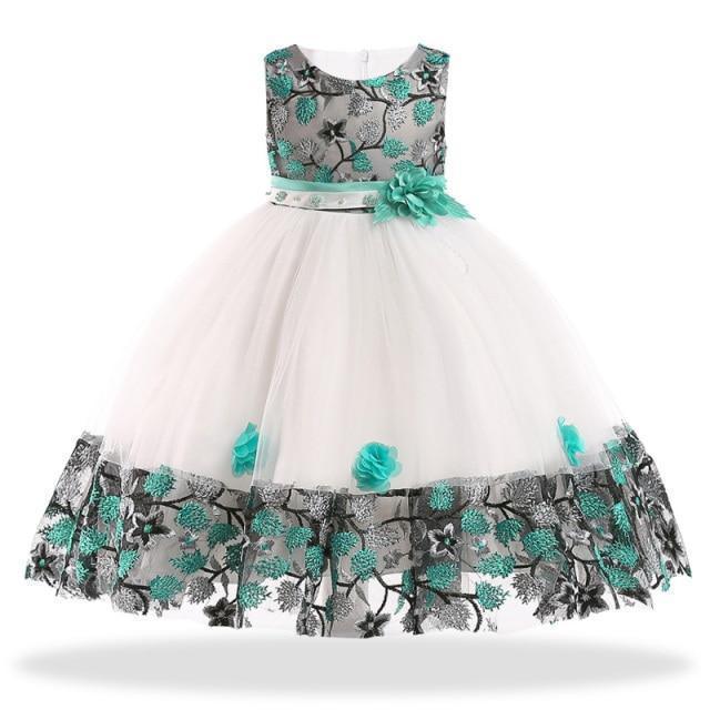 Princess Floral Dress For Girls - Girls Dresses - LeStyleParfait