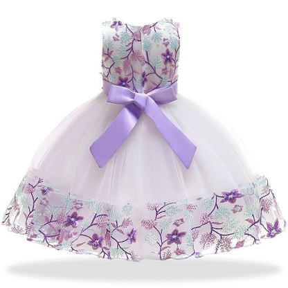 Princess Floral Dress For Girls - Girls Dresses - LeStyleParfait