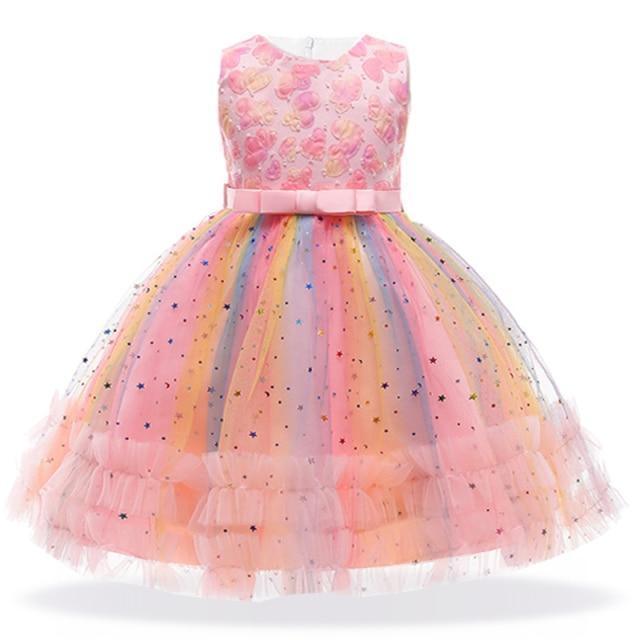 Princess Floral Dress For Girls - Girls Dresses - LeStyleParfait