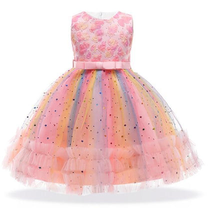 Princess Floral Dress For Girls - Girls Dresses - LeStyleParfait