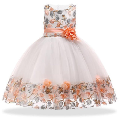 Princess Floral Dress For Girls - Girls Dresses - LeStyleParfait