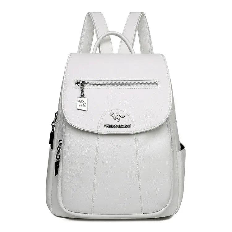 Retro Soft Leather Women's Backpack - LeStyleParfait Kenya