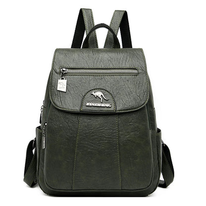 Retro Soft Leather Women's Backpack - LeStyleParfait Kenya