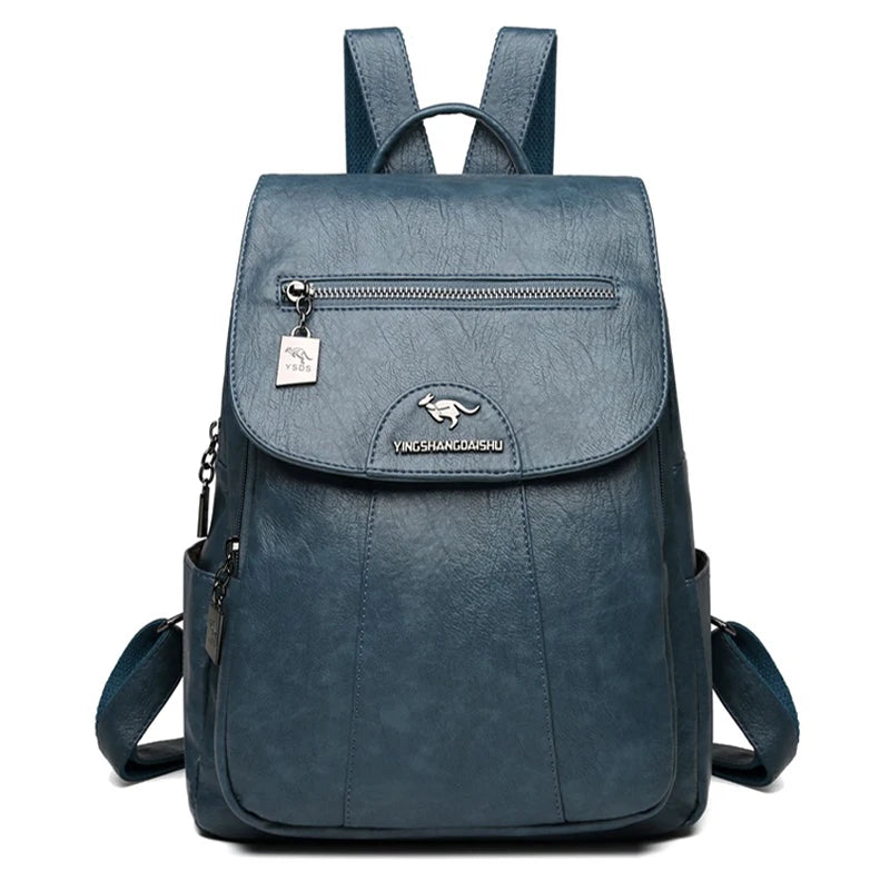 Retro Soft Leather Women's Backpack - LeStyleParfait Kenya