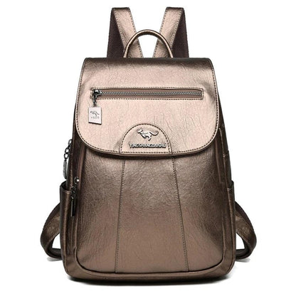 Retro Soft Leather Women's Backpack - LeStyleParfait Kenya