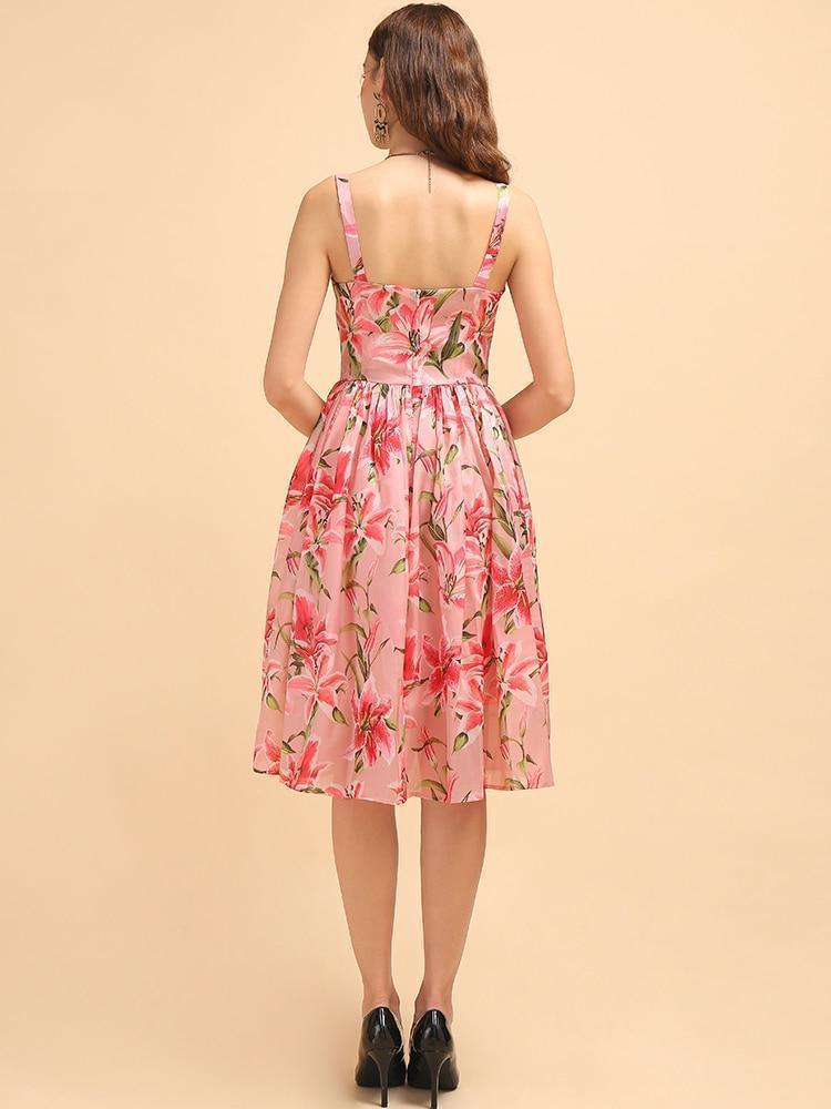 Simply Chic Floral Midi Dress - Dress - LeStyleParfait Kenya