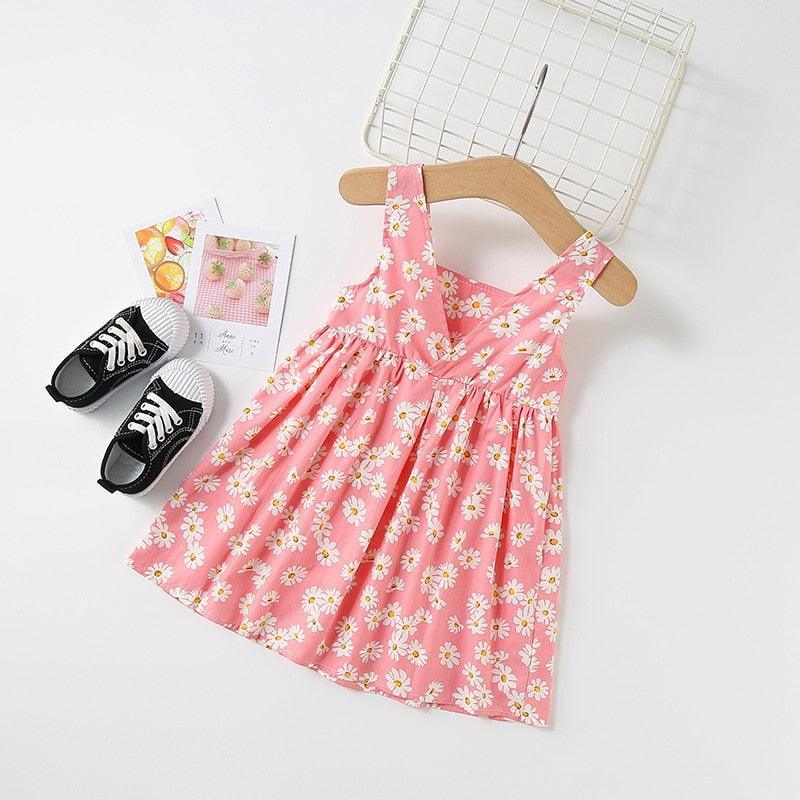 Sleeveless Floral Girls Dresses - Girls Dresses - LeStyleParfait