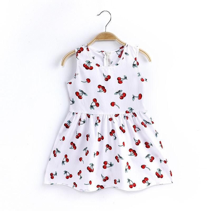 Sleeveless Fruity Print Girls Dresses - Girls Dresses - LeStyleParfait Kenya