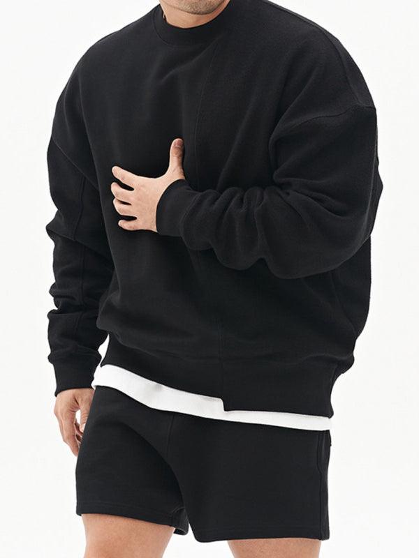 Solid Crew Neck Men Sweatshirt - Men Sweatshirt - LeStyleParfait