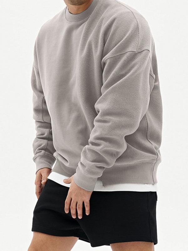 Solid Crew Neck Men Sweatshirt - Men Sweatshirt - LeStyleParfait