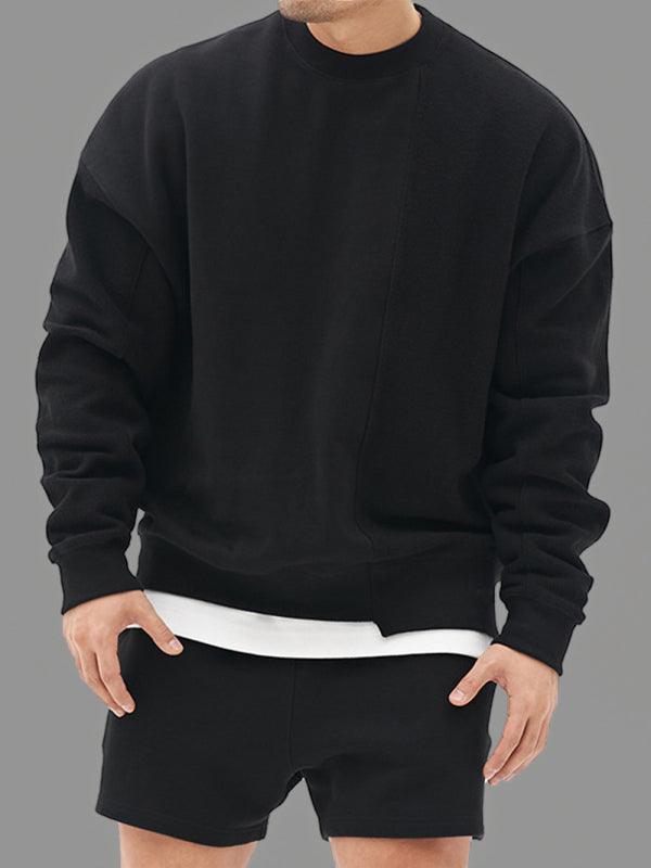 Solid Crew Neck Men Sweatshirt - Men Sweatshirt - LeStyleParfait