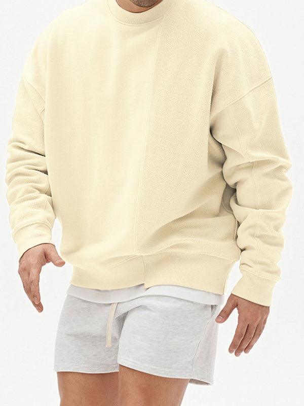 Solid Crew Neck Men Sweatshirt - Men Sweatshirt - LeStyleParfait