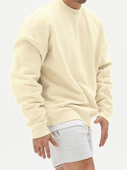 Solid Crew Neck Men Sweatshirt - Men Sweatshirt - LeStyleParfait