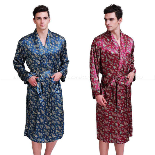 Staying The Night Men Silk Nightgown - Nightgown - LeStyleParfait