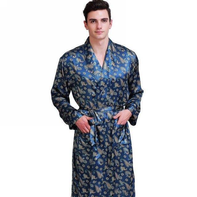 Staying The Night Men Silk Nightgown - Nightgown - LeStyleParfait