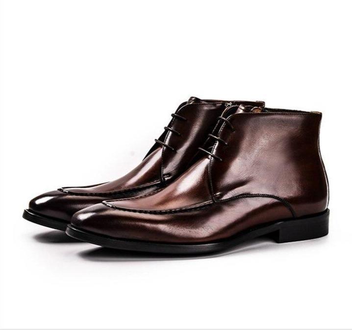 Stitched Leather Chelsea Boots For Men - LeStyleParfait Kenya