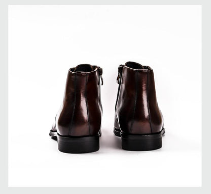 Stitched Leather Chelsea Boots For Men - LeStyleParfait Kenya