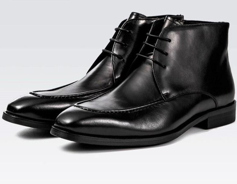 Stitched Leather Chelsea Boots For Men - LeStyleParfait Kenya