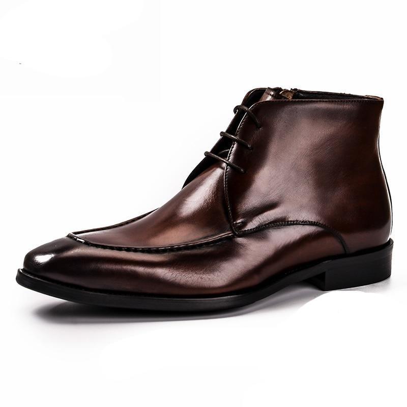 Stitched Leather Chelsea Boots For Men - LeStyleParfait Kenya