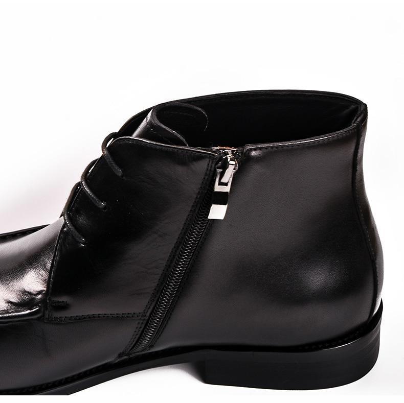 Stitched Leather Chelsea Boots For Men - LeStyleParfait Kenya