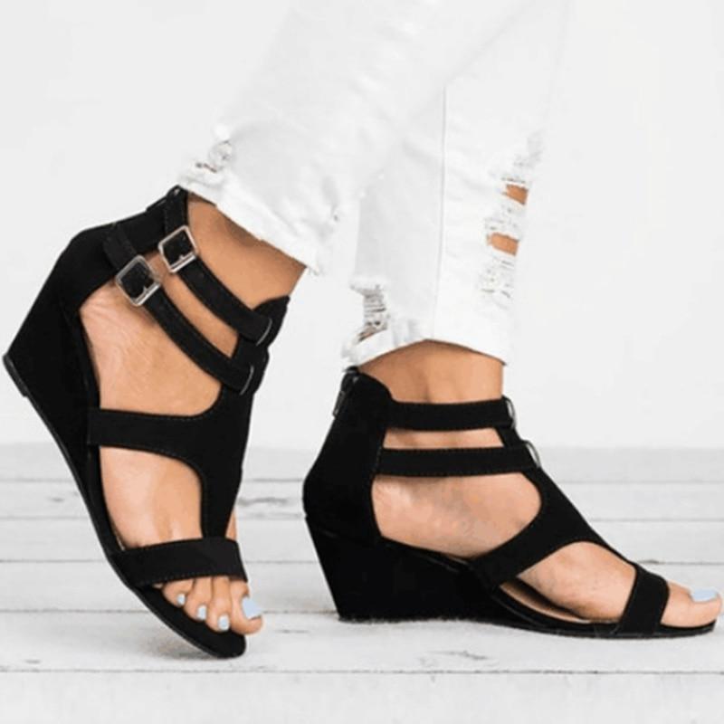 Strap Wedge Sandals - LeStyleParfait Kenya