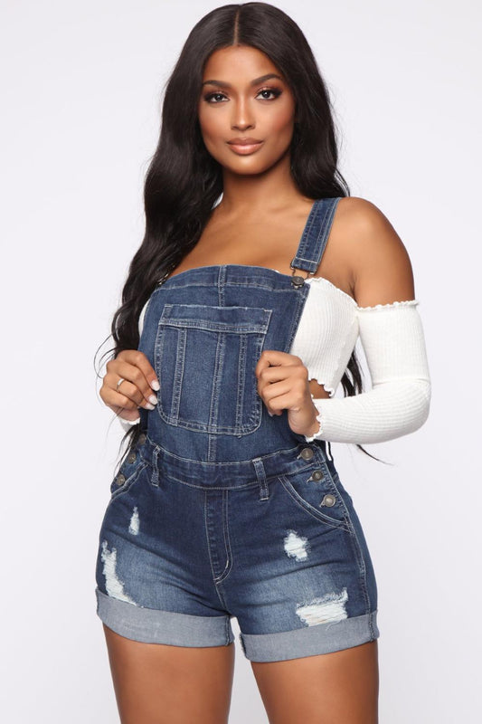 Streetwear Ripped Jeans Overalls For Women - LeStyleParfait Kenya