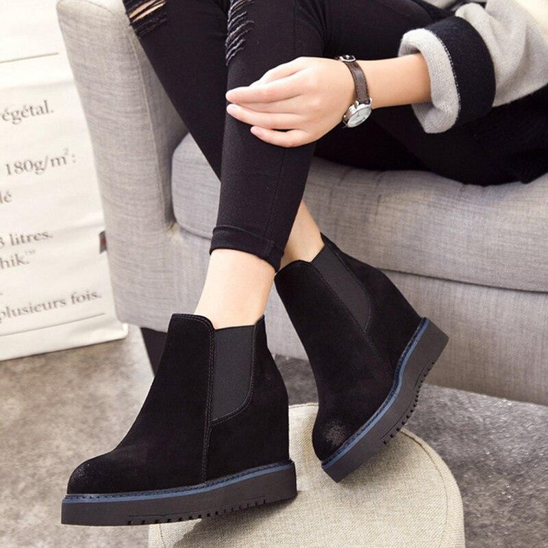 Suede Wedge Boots - LeStyleParfait Kenya