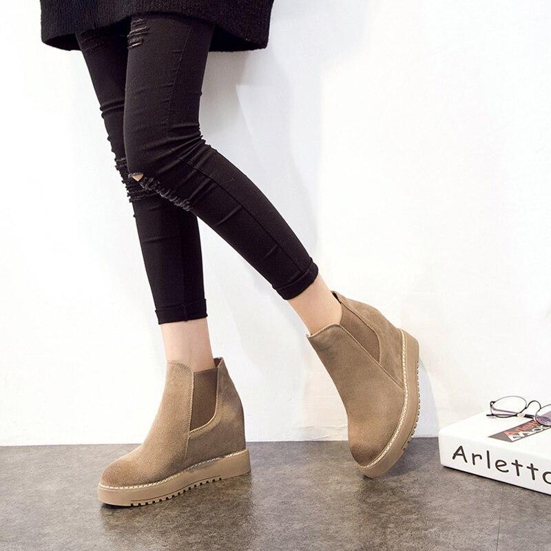 Suede Wedge Boots - LeStyleParfait Kenya