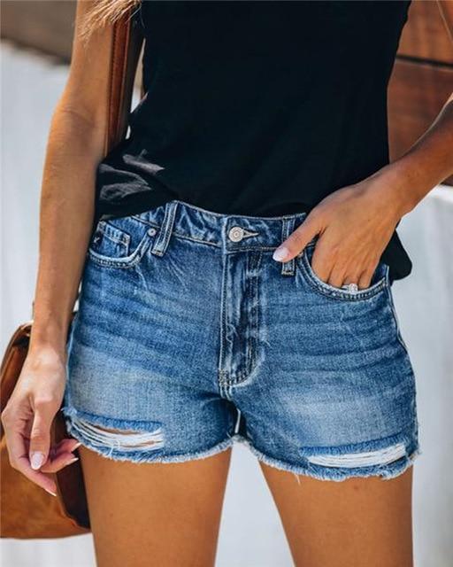 Summer Ripped Jeans for Women - Shorts - LeStyleParfait Kenya