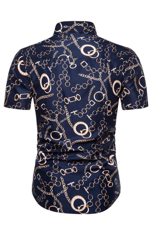 Summer Short Sleeve Printed Men's Shirt - LeStyleParfait Kenya