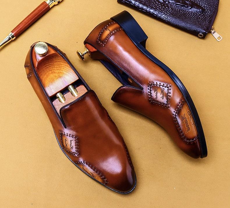 Tomasso Leather Loafer Shoes For Men - LeStyleParfait Kenya