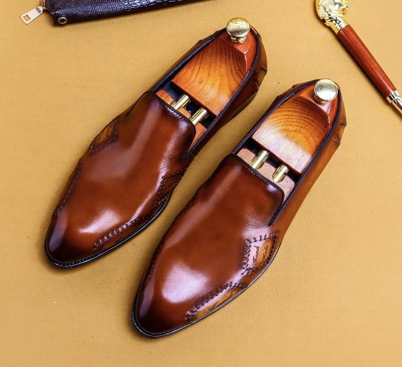 Tomasso Leather Loafer Shoes For Men - LeStyleParfait Kenya