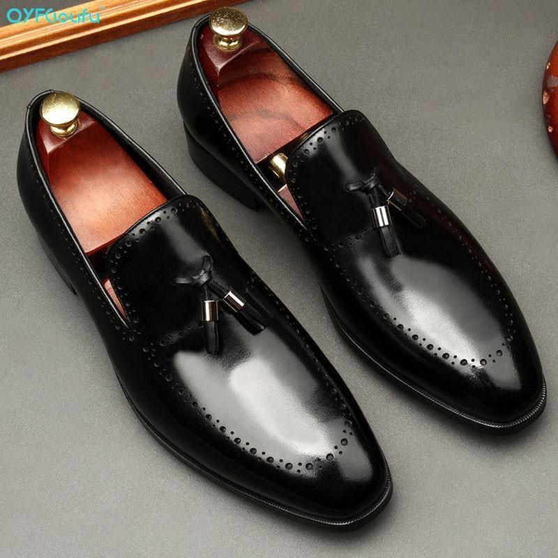 Vincenzo Patent Leather Tassel Loafer Shoes For Men – LeStyleParfait Kenya