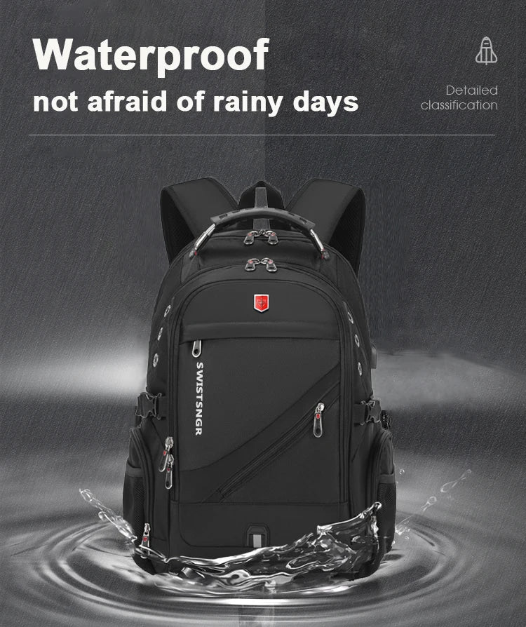 Waterproof Laptop Backpack with USB Port - LeStyleParfait Kenya