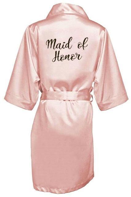 Wedding Nightgowns - Letter Print Robe - Nightgown - LeStyleParfait