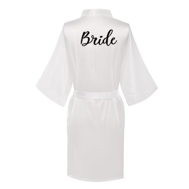 White Wedding Nightgowns - Letter Robe - Nightgown - LeStyleParfait