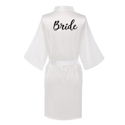 White Wedding Nightgowns - Letter Robe - Nightgown - LeStyleParfait